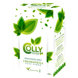 Colly Chlorophyll Powder Plus Fiber คอลลี่ คลอโรฟิลล์ พลัส ไฟเบอร์ 15ซอง/กล่อง - Colly