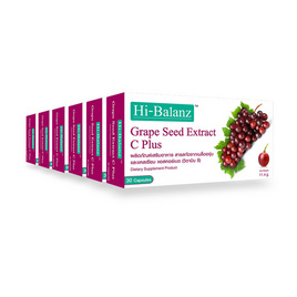 Hi-Balanz Grape Seed 30 แคปซูล แพ็ค 6 - Hi-Balanz, Dry Grocery