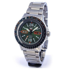 SEIKO นาฬิกาข้อมือ 5 Sports Aviator SRP349K1 แถมสายผ้านาโต้ (พิเศษ ผ่อน 0% 4เดือน หรือ 6เดือน) - Seiko, ไลฟ์สไตล์&แฟชั่น