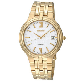 SEIKO นาฬิกาข้อมือ Solar Men Watch SNE030P1 (พิเศษ ผ่อน 0% 4เดือน หรือ 6เดือน) - Seiko, ไลฟ์สไตล์&แฟชั่น