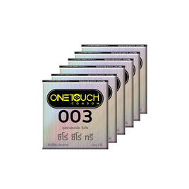 ถุงยางอนามัยวันทัช 003 1 แพ็ก (6 กล่อง) - Onetouch