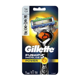 ยิลเลตต์ ฟิวชั่น โปรไกลด์ พาวเวอร์ ด้ามมีดโกนหนวด พร้อมใบมีด 1 ชิ้น - Gillette