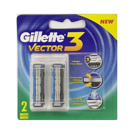 ยิลเลตต์ ใบมีดเวคเตอร์ทรี (แพ็ก 2 ชิ้น) - Gillette