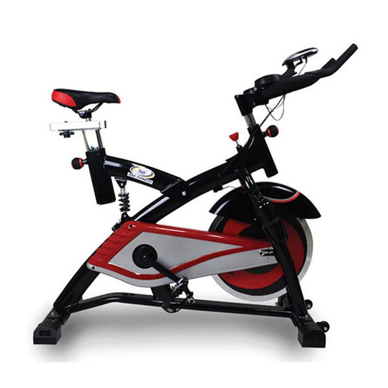 360 Fitness จักรยานปั่นออกกำลังกาย Spin Bike 18KG. รุ่น AM-S2000T สีดำ/แดง