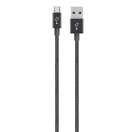 Belkin Cable Metallic Micro-USB Sync and Charge Braided Cable 1.2 M 