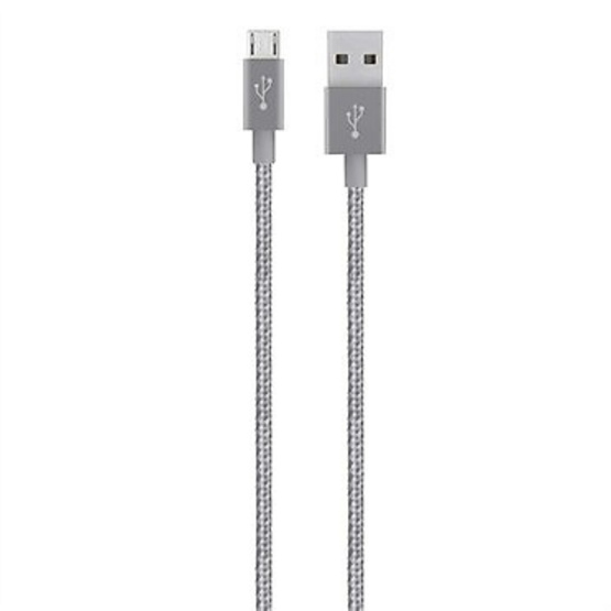 Belkin Cable Metallic Micro-USB Sync and Charge Braided Cable 1.2 M 