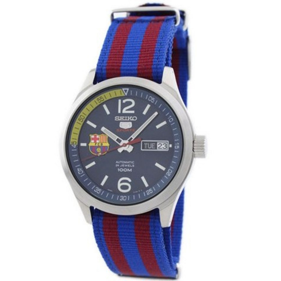 SEIKO นาฬิกาข้อมือ 5 FC Barcelona Special Edition SRP303K1