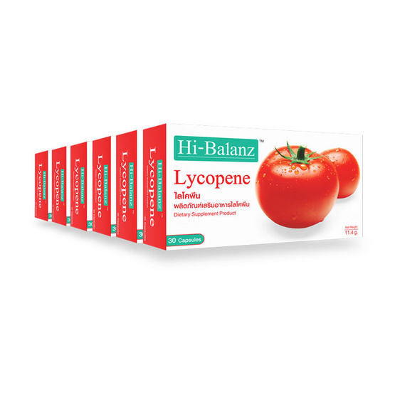 Hi-Balanz Lycopene 30 แคปซูล แพ็ค 6